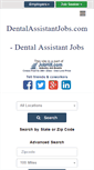 Mobile Screenshot of dentalassistantjobs.com