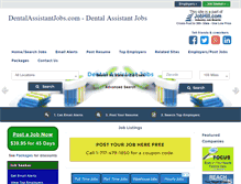 Tablet Screenshot of dentalassistantjobs.com